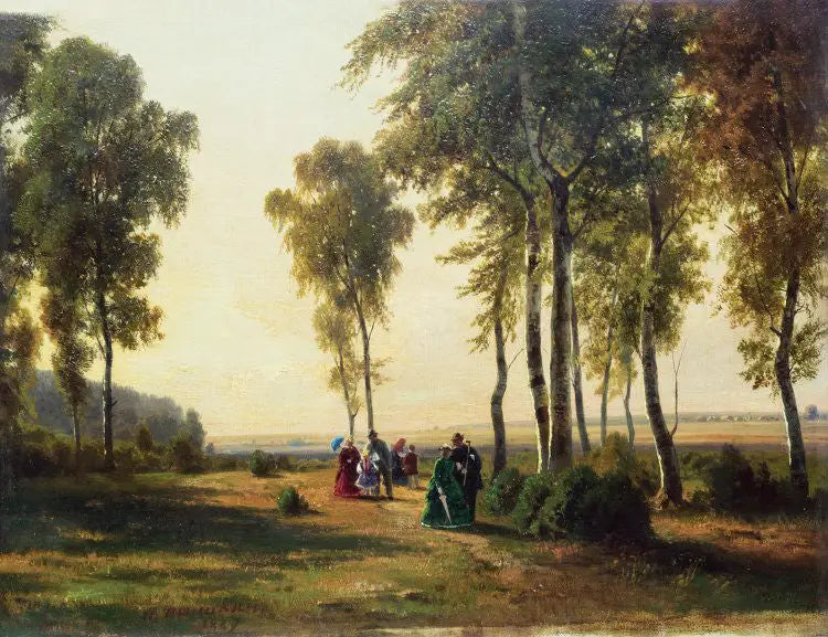 Landskab med promenade - Ivan Chichkine
