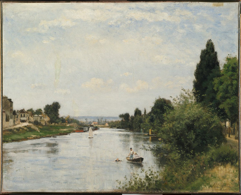 Landskab med flod - Stanislas Lépiné