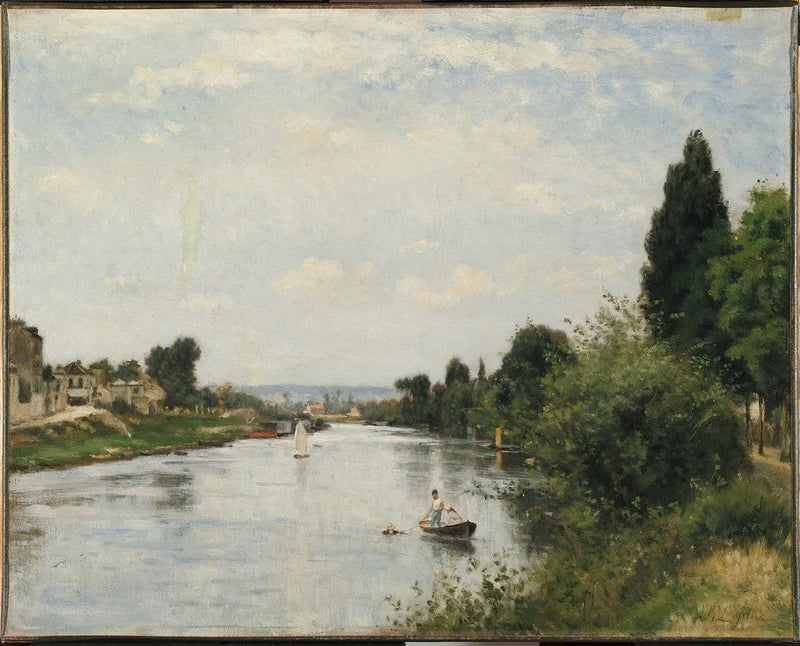 Landskab med flod - Stanislas Lépiné
