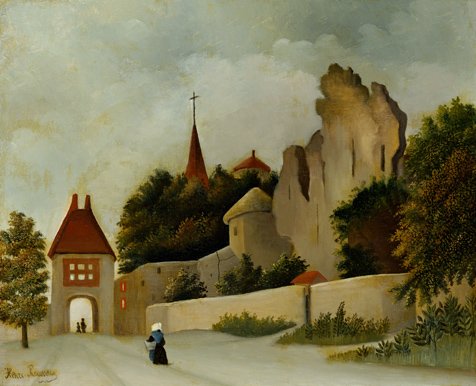 Landskab med ruiner - Henri Rousseau