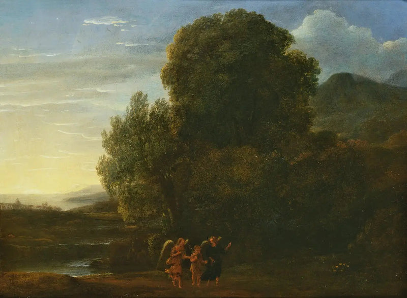 Landskab med Sankt Johannes Døberen - Claude Lorrain