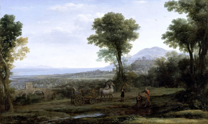Landskab med Sankt Filip dåbende eunukken - Claude Lorrain