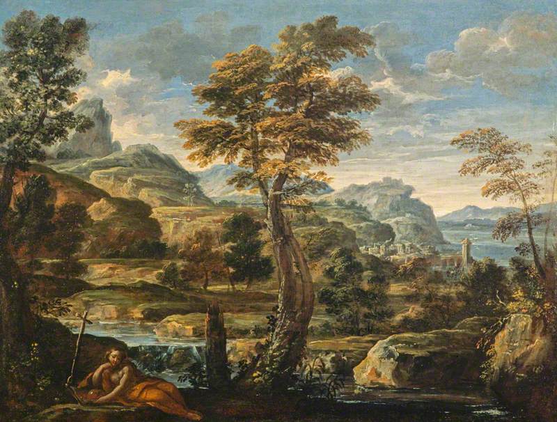 Landskab med Sankt Maria Magdalene - Pietro da Cortona