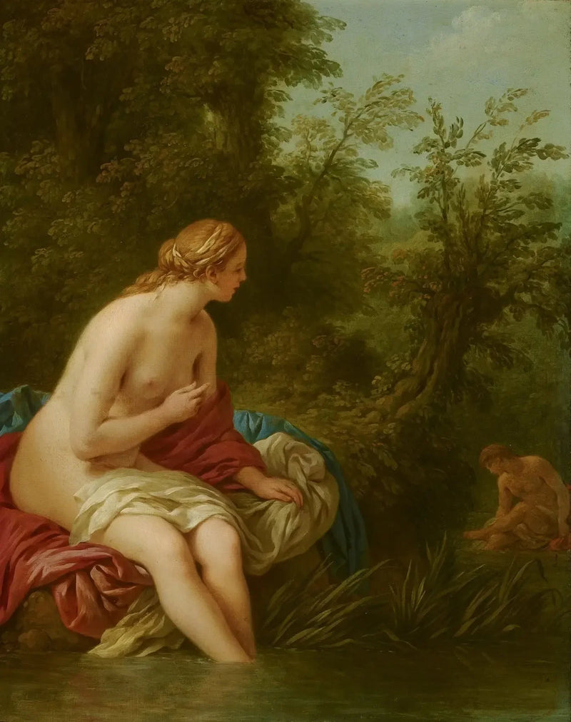 Landskab med Salmacis og Hermaphrodit - Louis Jean François Lagrenée