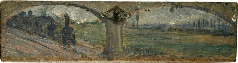 Landskab med damptog - Camille Pissarro