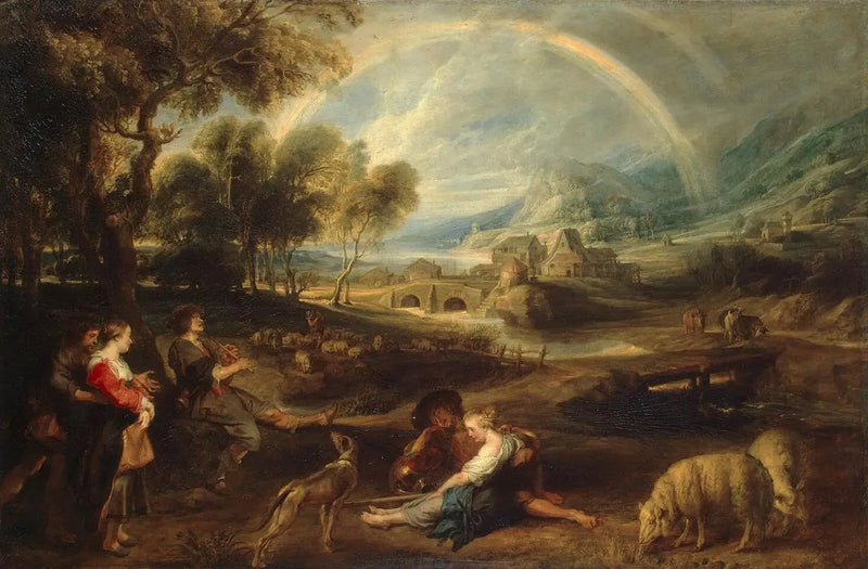 Landskab med en regnbue - Peter Paul Rubens