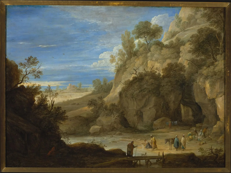 Landskab med en sigøjnerlejr - David Teniers den Yngre