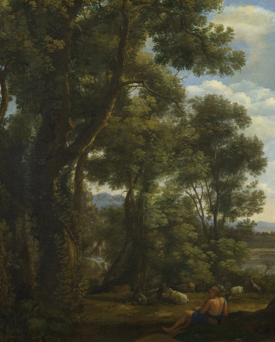 Landskab med en gjetter og får - Claude Lorrain