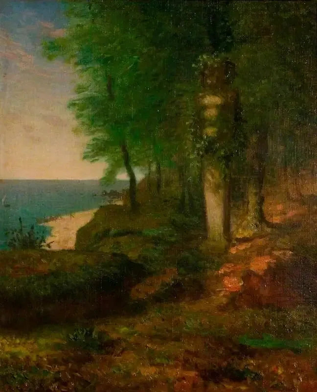 Landskab med en terminal figur - Jean-François Millet