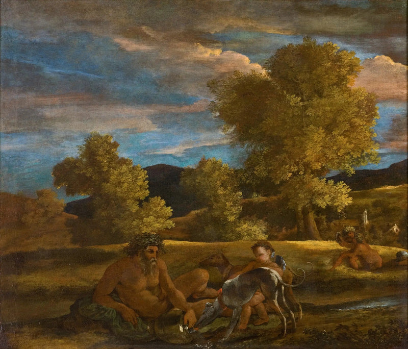 Landskab med Venus og Adonis - Nicolas Poussin