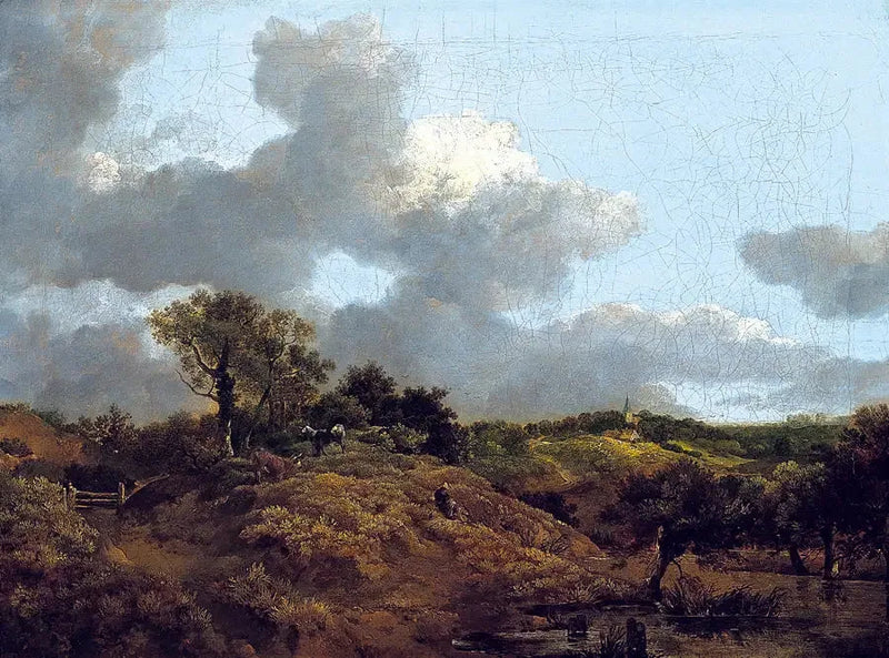 Skovlandskab med en hyrde siddende - Thomas Gainsborough