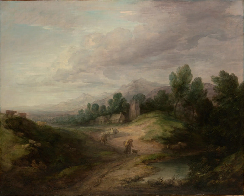 Skovlandskab fra højlandet - Thomas Gainsborough