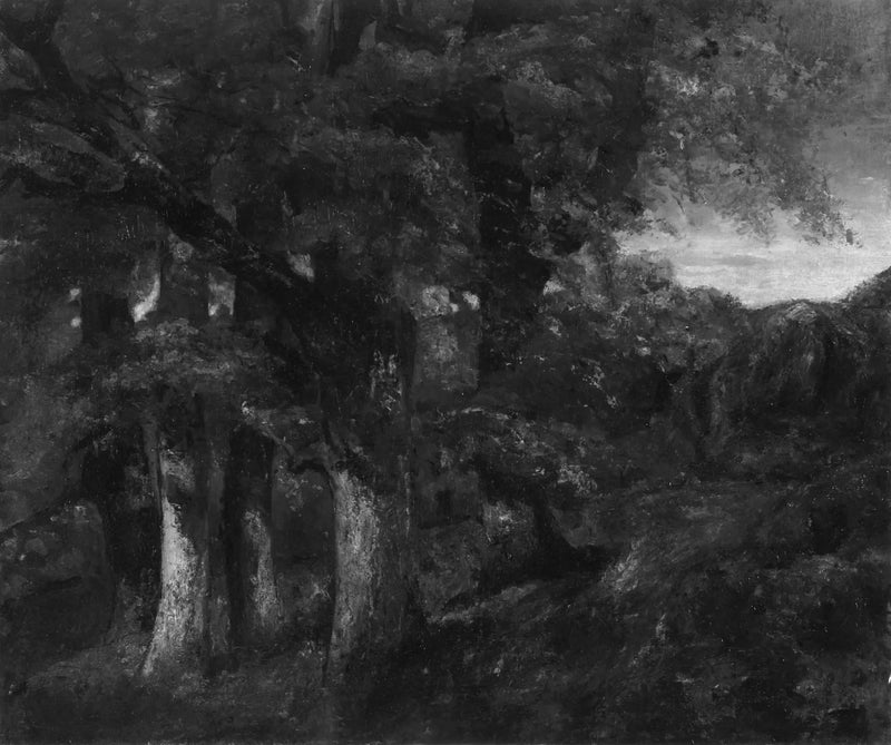 Skovlandskab - Gustave Courbet
