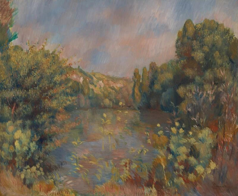 Landskab ved søen - Pierre-Auguste Renoir
