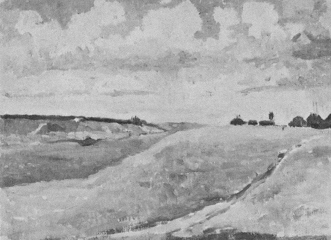 Landskab, marker - Kazimir Malevich