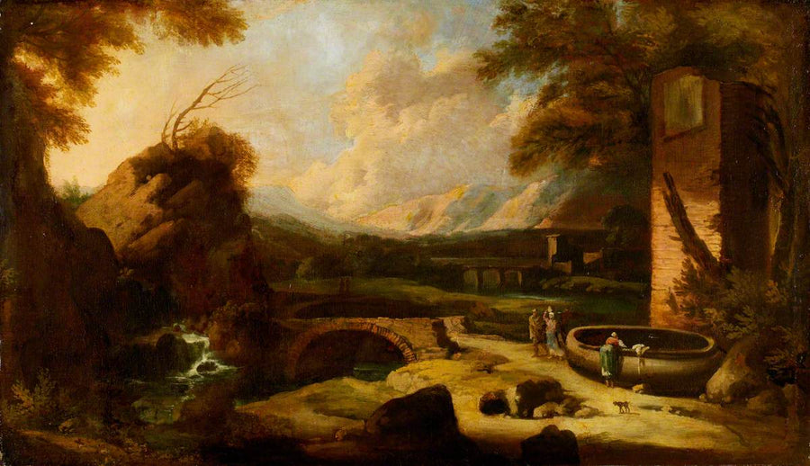Klassisk italiensk landskab - Sebastiano Ricci