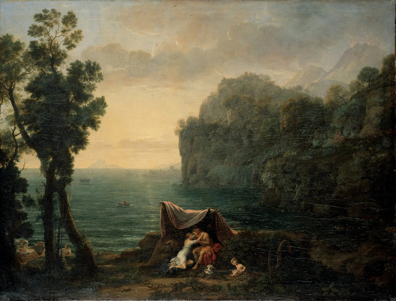 Kystlandskab med Acis og Galatea - Claude Lorrain