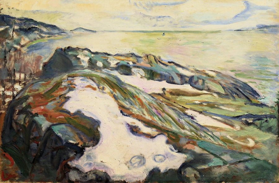 Kystlandskab fra Hvitsten - Edvard Munch