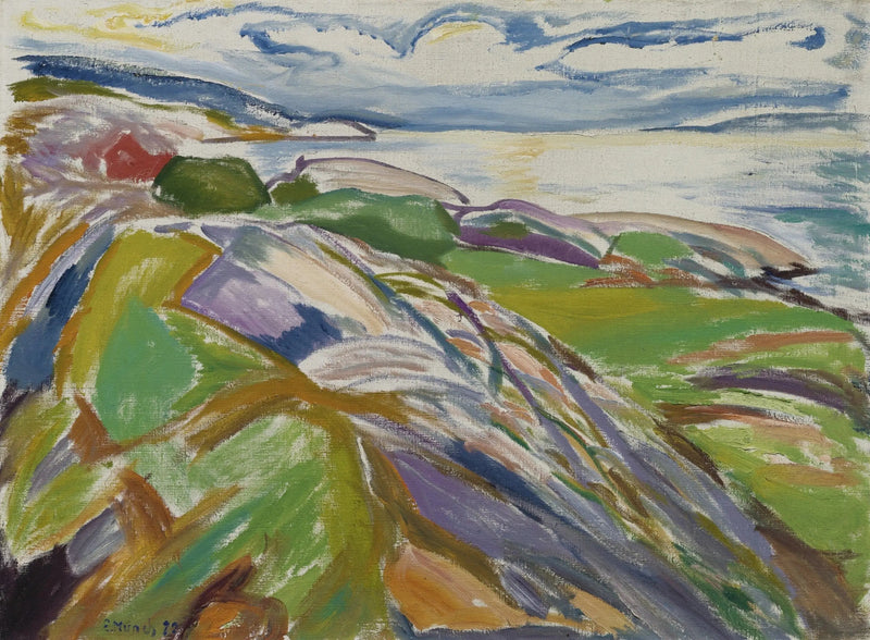Kystlandskab fra Hvitsten - Edvard Munch