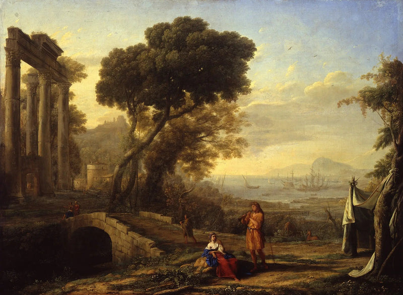 Italiensk kystlandskab - Claude Lorrain