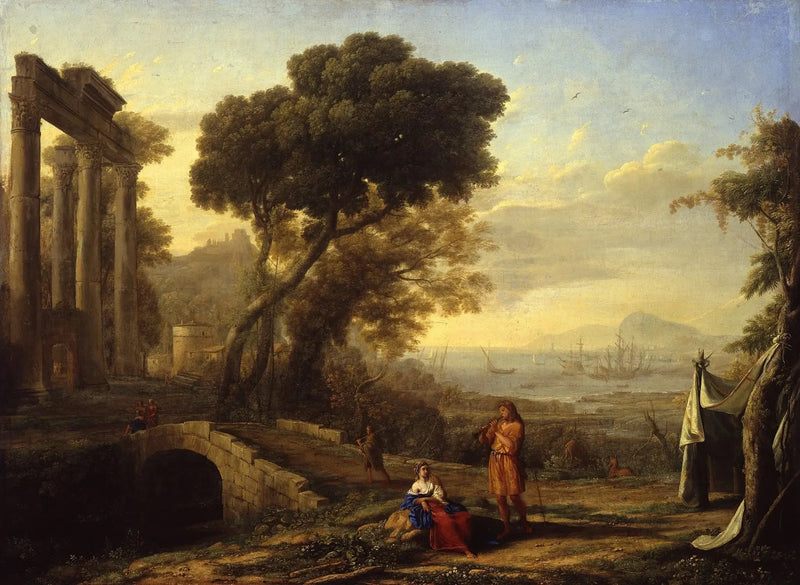 Italiensk kystlandskab - Claude Lorrain