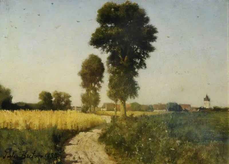 Landskab, Courrières, Frankrig - Jules Breton