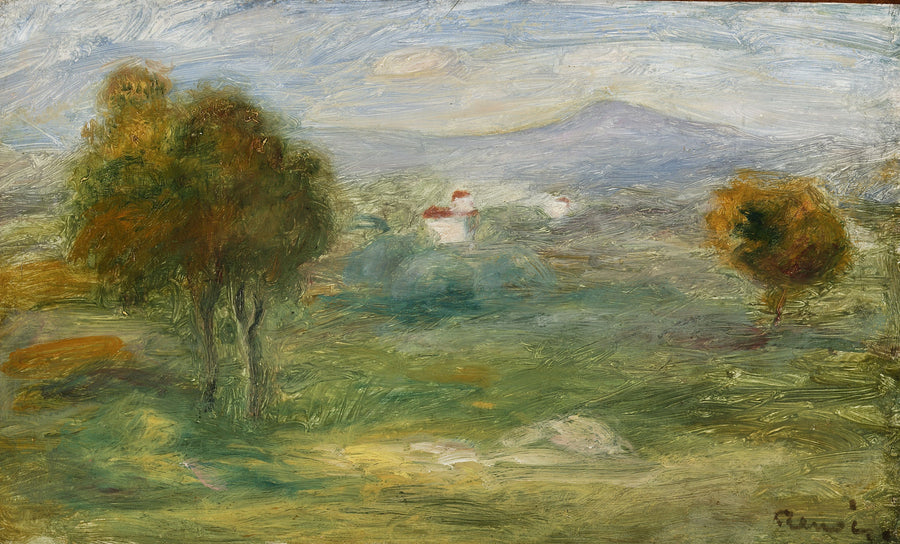 Landskab fra Cros-de-Cagnes. - Pierre-Auguste Renoir
