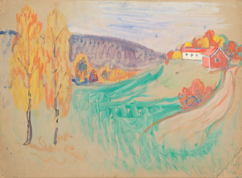 Efterårslandskab - Edvard Munch