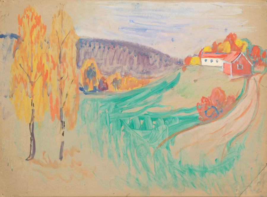 Efterårslandskab - Edvard Munch
