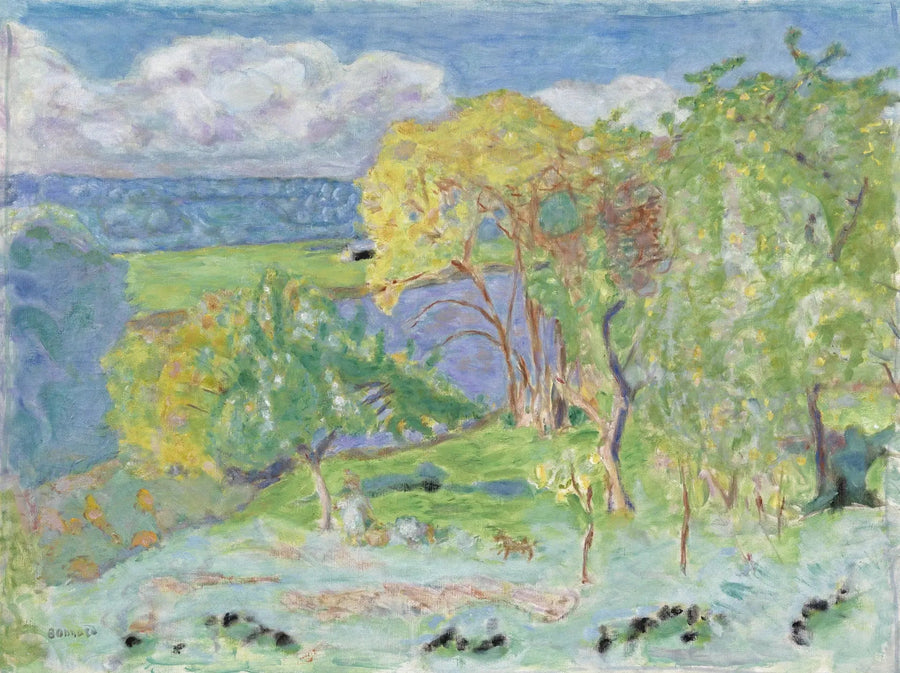 Efterårslandskab (omgivelserne af Vernon) - Pierre Bonnard