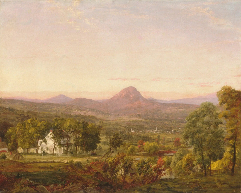 Efterårsscene, Sugar Loaf-bjerget, Orange County, New York - Jasper Francis Cropsey