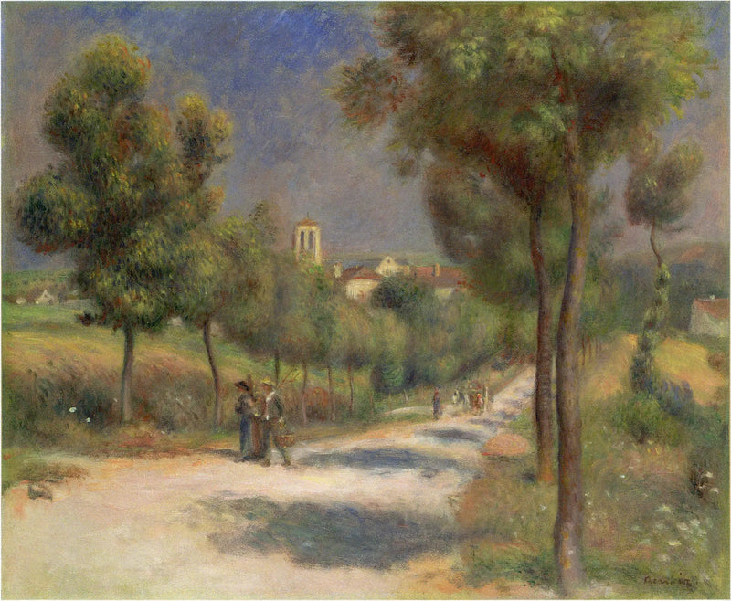 Landskab fra Essoyes, tidligt om morgenen - Pierre-Auguste Renoir