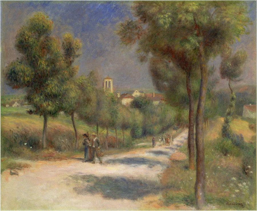 Landskab fra Essoyes, tidligt om morgenen - Pierre-Auguste Renoir
