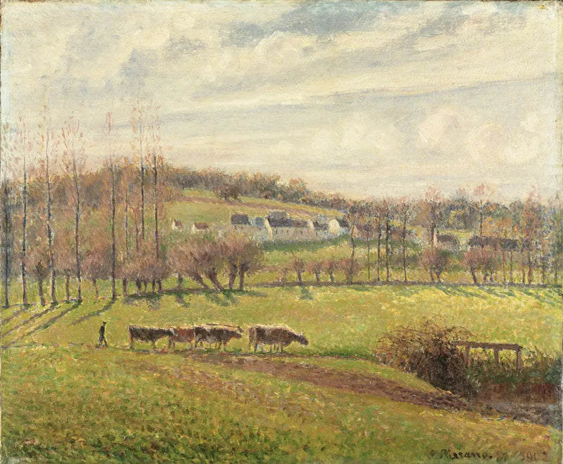 Sommerlandskab, Éragny - Camille Pissarro