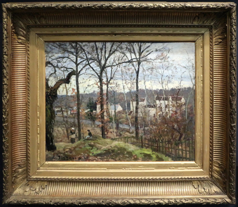 Vinterlandskab i Louveciennes - Camille Pissarro