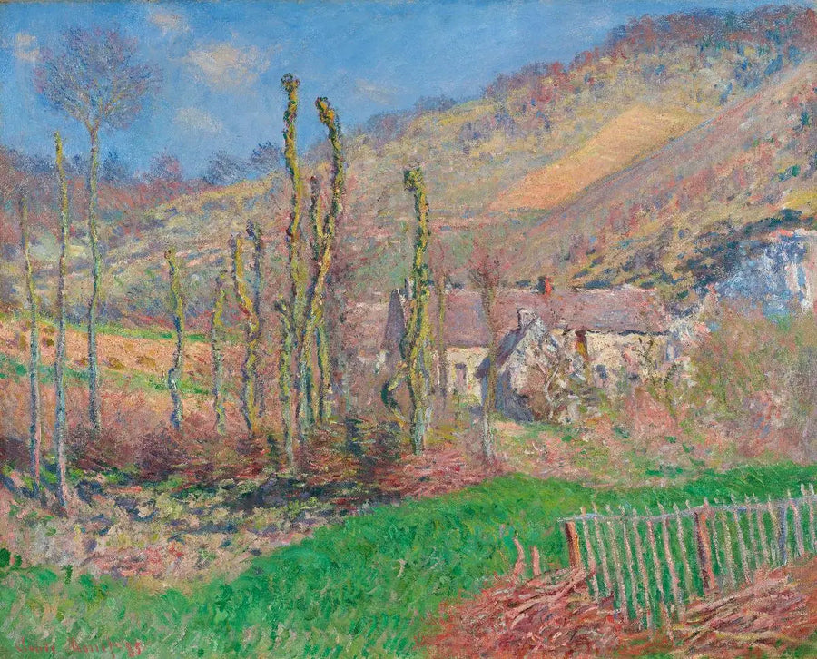Vinterlandskab i Falaise-dalen (Giverny) - Claude Monet