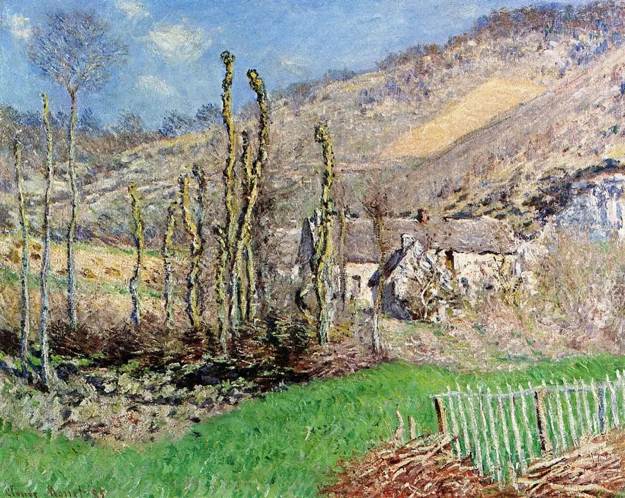 Vinterlandskab i Falaise-dalen (Giverny) - Claude Monet