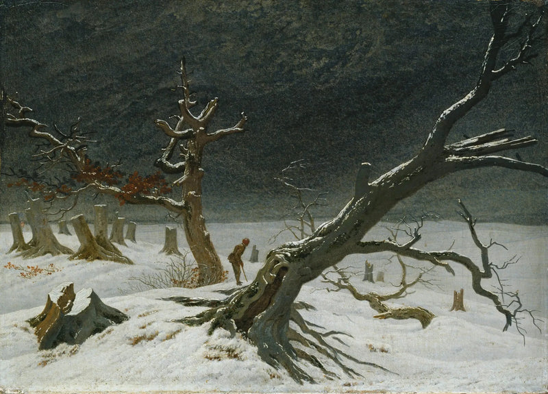 Vinterlandskab - Caspar David Friedrich