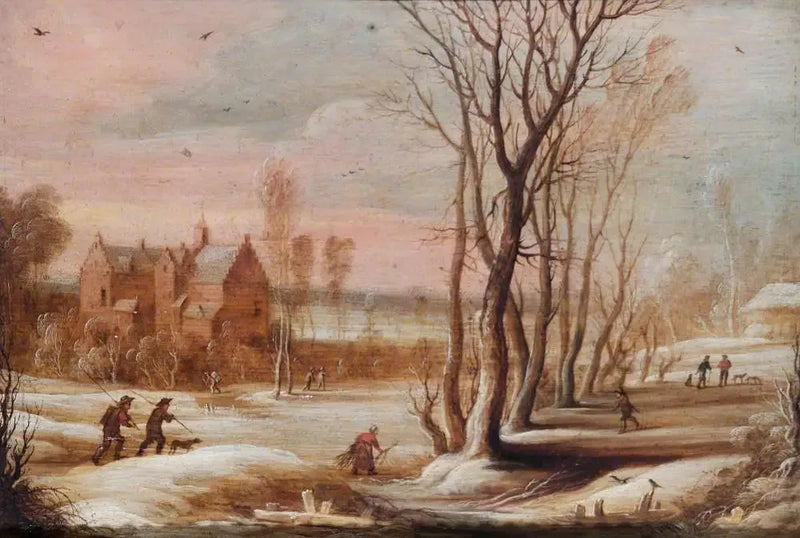 Vinterlandskab - David Teniers den Yngre