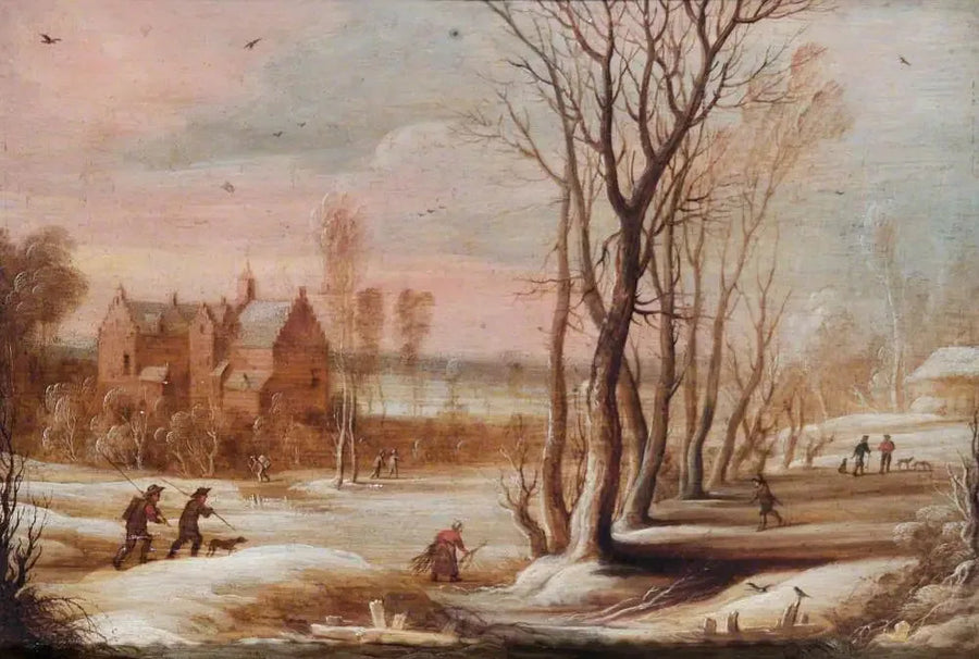 Vinterlandskab - David Teniers den Yngre