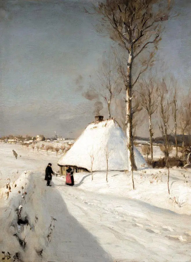 Vinterlandskab. - H. A. Brendekilde