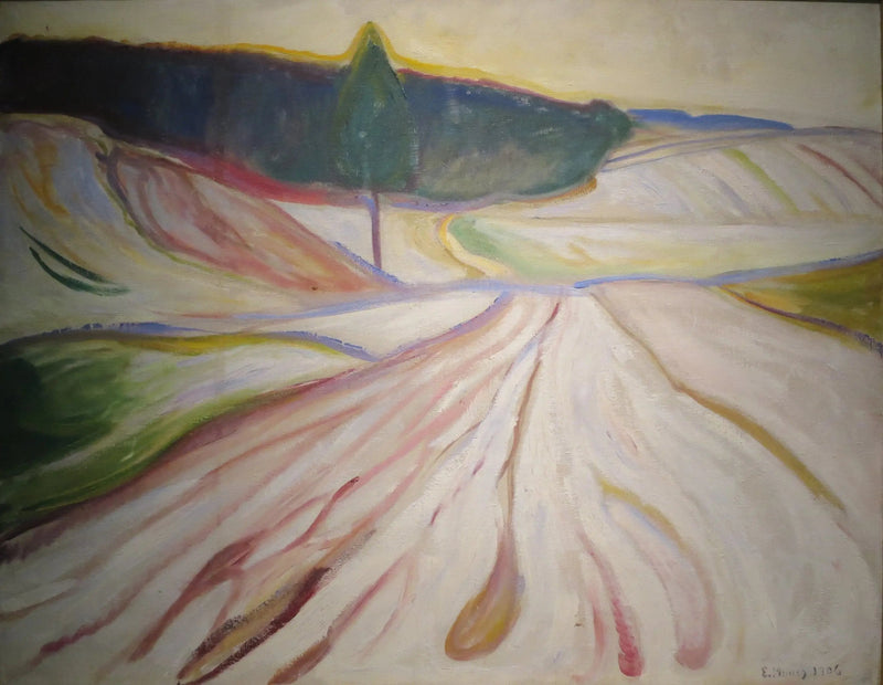 Vinterlandskab, Thüringen - Edvard Munch