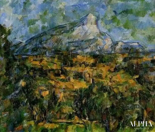 Paysage d'Aix avec le Mont Saint-Victoire - Paul Cézanne - Reproductions de tableaux et peintures haut de gamme