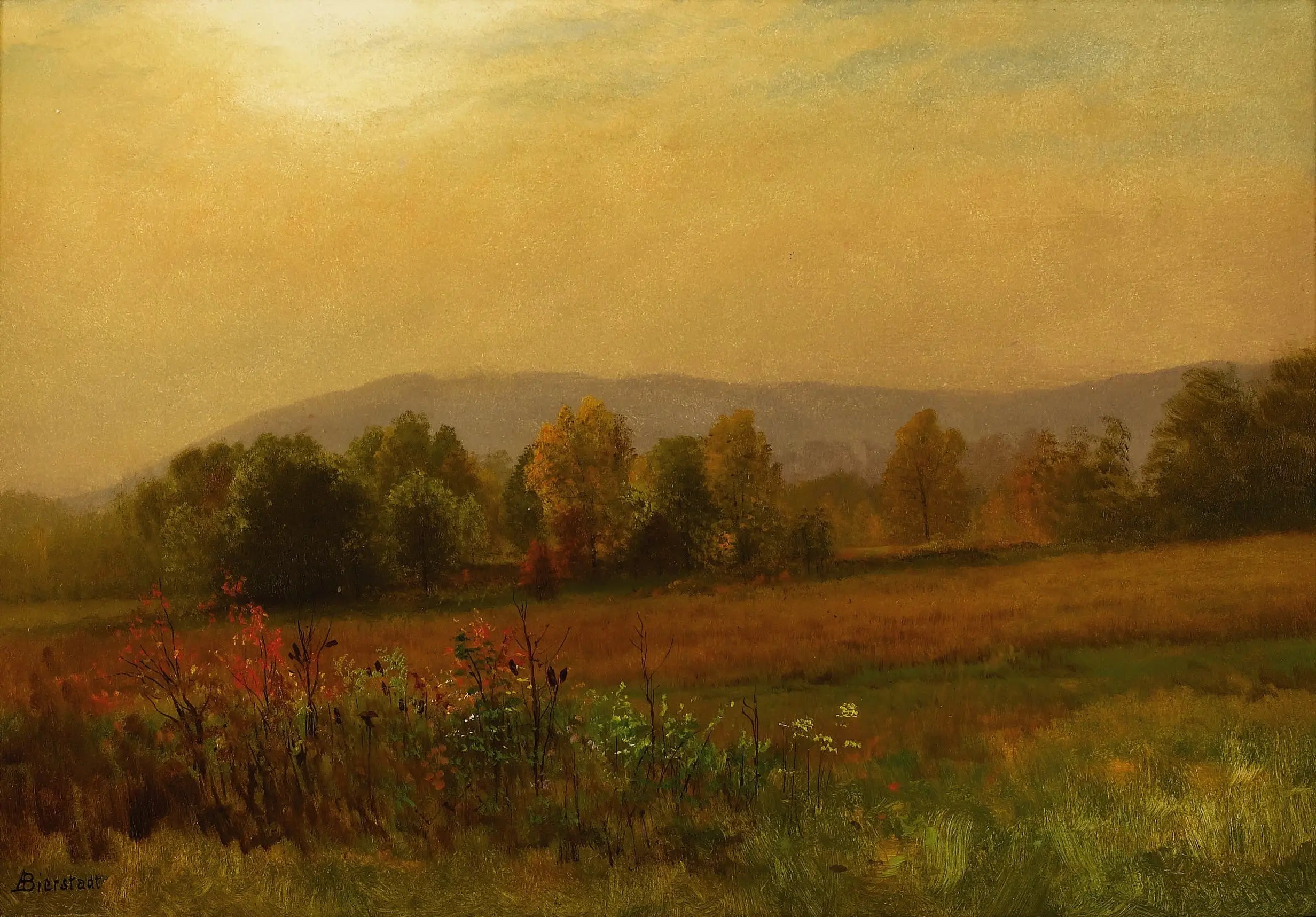 Paysage d’automne Nouvelle-Angleterre - Albert Bierstadt - Alpha Reproduction