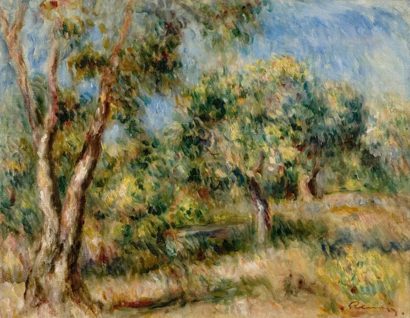 Cagnes Landskab - Pierre-Auguste Renoir