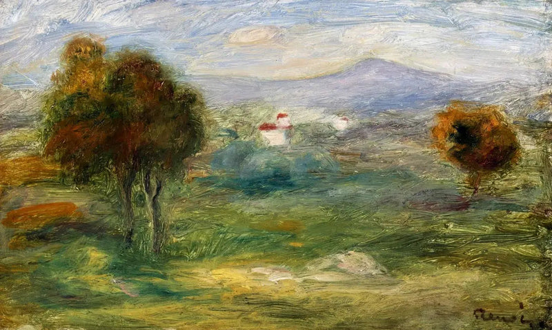 Landskab fra Cros-de-Cagnes. - Pierre-Auguste Renoir