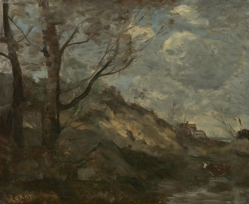 Dæne Landskab - Jean-Baptiste Camille Corot