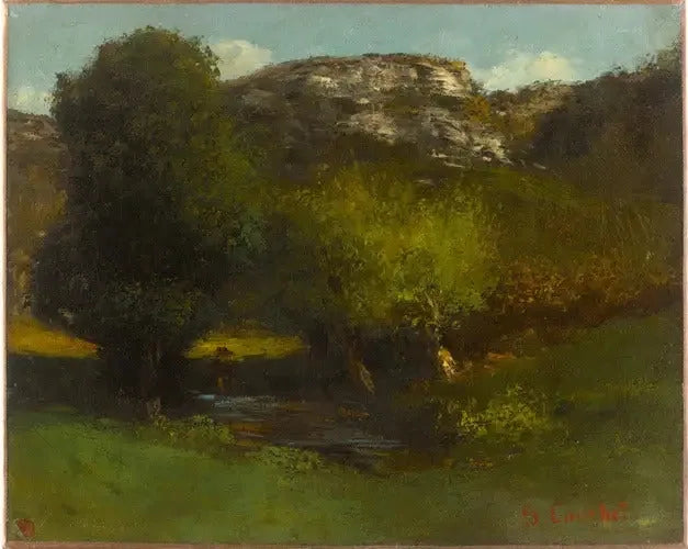Jura-landskab - Gustave Courbet