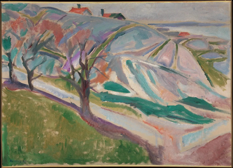 Landskab fra Kragerø - Edvard Munch