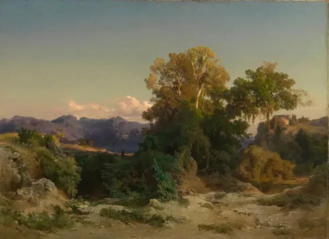 Landskab af det romerske landskab - Arnold Böcklin